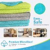50-Pack Microfiber Cleaning Cloths, Soft Absorbent Towels for Cars, Lint-Free Streak-Free Rags for House - 2 of 4