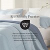 Solid Color Breathable Cooling Comforter, Ultra Soft Touch Premium Cozy Textile Lightweight Reversible Bed Blanket for Hot Season, Blue, Full/Queen - 4 of 4