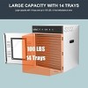 NutriChef Premium Food Dehydrator Machine - 1000 Watts 14 Shelf Stainless Steel Dehydrator with LED Display - 3 of 4