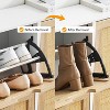 COZONY Rattan Shoe Cabinet Organizer with 4 Flip-Drawer Doors, Adjustable Shelves, Up to 20 Pairs, Freestanding Entryway Storage, 39.4" Slim - 4 of 4