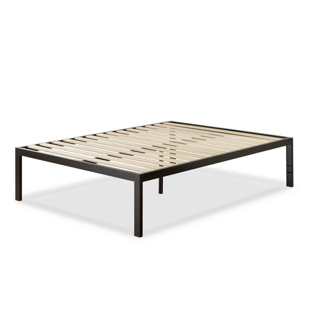 Photos - Bed Zinus Full 18" Lorrick Quick Snap(R) Platform  Frame Black - : Easy Setup, No Box Spring Needed 