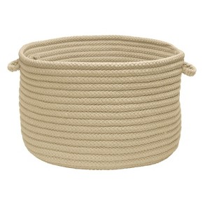 Colonial Mills Simply Home Solid - Linen 18"x12" Utility Basket - 1 of 4
