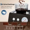 COZONY 20-Bar Stainless Steel Espresso Machine with Grinder, 2.8L Removable Tank, Steam Wand, Adjustable Shots - 3 of 4