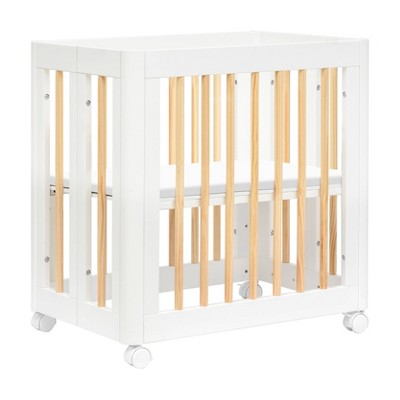 Yuzu White and Natural 8-in-1 Convertible Crib with All-Stages Conversion Kits