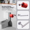WOWOW 3 -Piece Bath Hardware Set with Mounting Hardware with Towel Ring, Toilet Paper Holder, and Towel Hook in Brushed Nickel - 4 of 4