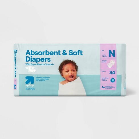 Disposable Diapers Newborn Size 34ct Up up Target