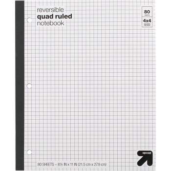 Reversible Quad Ruled Composition Notebook 8.5" x 11" 80 Sheets - up & up™