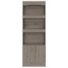 CAVINAS Bookcases for Living Room Modern 53.8" Tall 3 Shelves Double Door Cabinet Bookshelf Compact Design Bookcase - 2 of 4