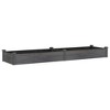 vidaXL Garden Raised Bed with Liner Gray 94.5"x23.6"x9.8" Solid Wood Fir - 2 of 4