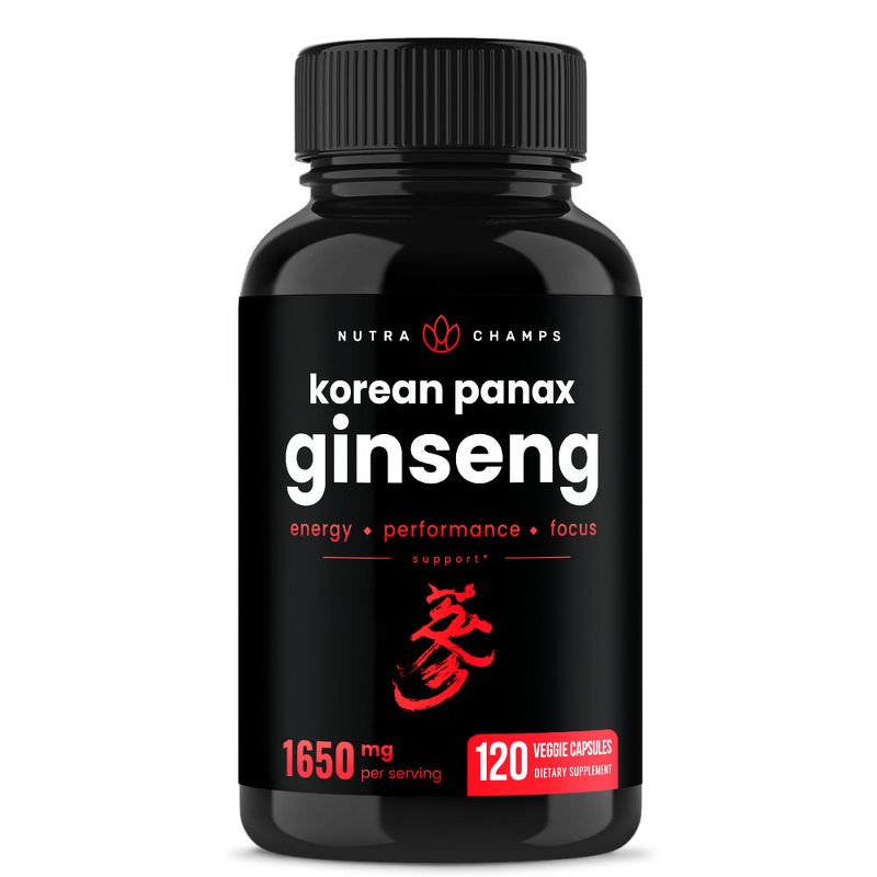 NutraChamps Korean Panax Ginseng Capsules - 120ct, 1 of 4
