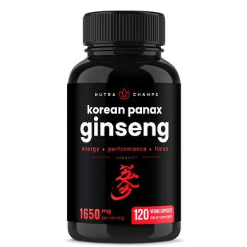 NutraChamps Korean Panax Ginseng Capsules - 120ct