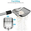 FAAYFIAN Metal Cat Litter Scoop ¨C Heavy-Duty Deep Shovel with Detachable Long Handle & Wide Sifting Slots - 3 of 4