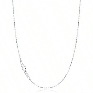Silver Chain Necklace, 1.1mm Thin Dainty Sturdy Women's Chains, 18 Inches - 1 of 4
