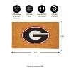 EvergreenNCAAGeorgia Bulldogs Logo Natural Coir 28 x 16 Inches Indoor Outdoor Doormat - 3 of 4