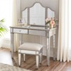 Kalla 2pc Mirrored Vanity Set with Storage - 2 of 2