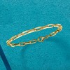 Ross-Simons Italian 14kt Yellow Gold Paper Clip Link Bracelet - 3 of 4