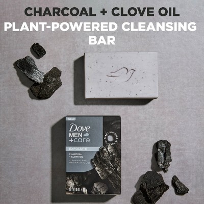 Dove Men+Care Exfoliate Plant Based Bar Soap - Charcoal &#38; Clove Oil - 5oz_5