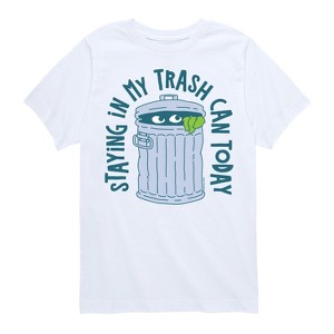 Boys' - Sesame Street - Staying In My Can Short Sleeve Graphic T-Shirt - 1 of 4