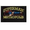 Superman Flying Superman Metropolis Youth Black Graphic Hoodie - 2 of 3