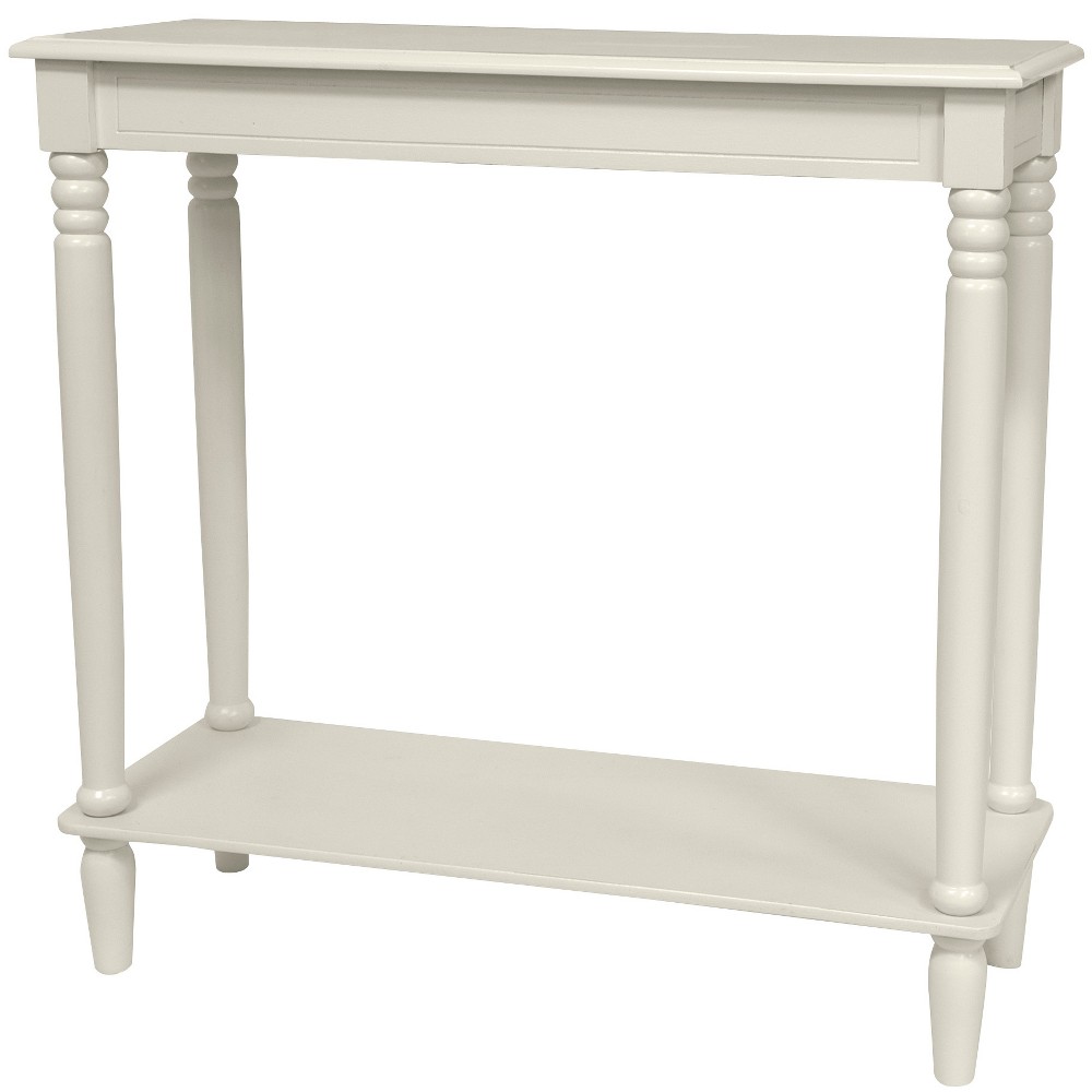 Photos - Coffee Table Oriental Furniture 31" Classic Design Hall Table White