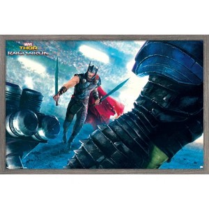 Trends International Marvel Cinematic Universe - Thor - Ragnarök - Arena Thor Framed Wall Poster Prints - 1 of 4
