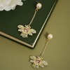 SOHI Women's California Gold Party Drop Earrings - 2 of 4