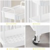 BEAFUP 3 Tier Rolling Storage Cart,Utility Cart With Drawers,Utility Cart Rolling Storage Organizer Tool For Kitchen,Bathroom,Living Room - 2 of 4