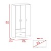NicBex Armoire Wardrobe Closet Storage Cabinet with Doors & Drawers & Shelves for Bedroom - 3 of 4