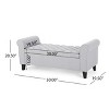 NicBex 50 Inch Storage Ottoman,Rectangle Entryway Bench with Rolled Arms for Bedroom and Living Room - 3 of 4