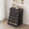 5 Dresser for Bedroom, 41.3" Tall Vertical Drawer Dresser w/Storage Freestanding, Wooden Closet Storage Chest for Living Room, Bedroom - 4 of 4