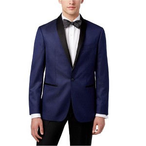 Ryan Seacrest Mens Microdot Dinner One Button Blazer Jacket - 1 of 1