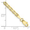 Black Bow Jewelry 10k Yellow Gold 3mm Solid Concave Anchor Chain Bracelet - 4 of 4
