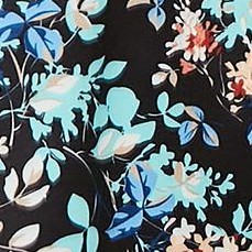 blue leaves on black background