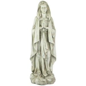 Northlight 27.75" Praying Religious Virgin Mary Outdoor Patio Garden Statue - Ivory - 1 of 4