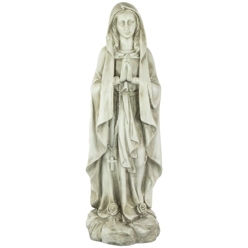 Northlight 27.75" Praying Religious Virgin Mary Outdoor Patio Garden Statue - Ivory, 1 of 6