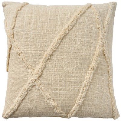 Mina Victory Lifestyle Distressed Diamond Indoor Throw Pillow