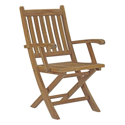 Modway Marina Outdoor Patio Teak Folding Chair
