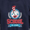 Boys' - Dr. Seuss - Cat in the Hat School Is Cool Graphic Long Sleeve Fleece Sweatshirt - 2 of 4