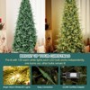 6/7 Ft Pencil Christmas Tree, Artificial Slim Xmas Tree with 720 Tips & Metal Base, Realistic Lighted Spruce Holiday Decor - 4 of 4