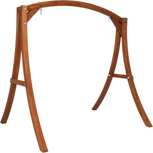 VINGLI Heavy Duty Wooden Swing Frame for Adults Kids, Strong A-Frame Porch Swing Bench Stand for Indoor & Outdoor, Supports Up to 1000 LBS - 1 of 4