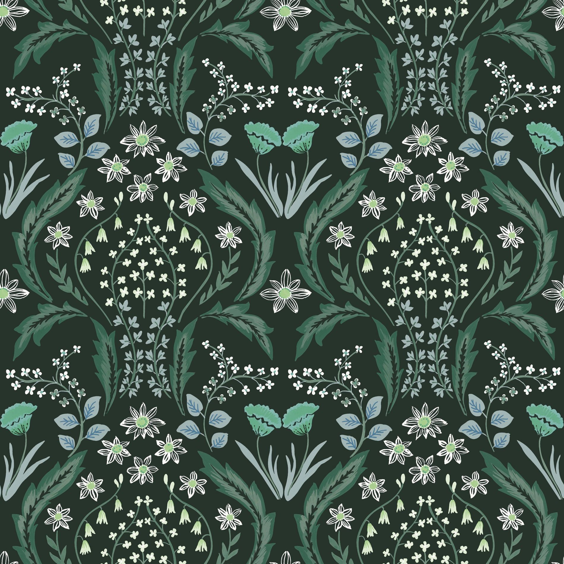 Tempaper & Co. Scandi Floral Peel and Stick Wallpaper