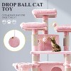 Allewie 68 Inches Cat Tree/Cat Tree House and Towers for Large Cat/Cat Climbing Tree with Cat Condo/Cat Tree Scratching Post/Multi-Level Large Cat Tree - 3 of 4