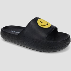 Joe Boxer Kids' Slides - Black - 1 of 4