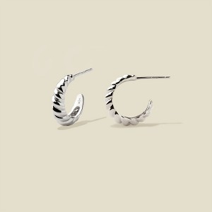 Made By Mary | Gloss Croissant Hoop Earrings - 1 of 4