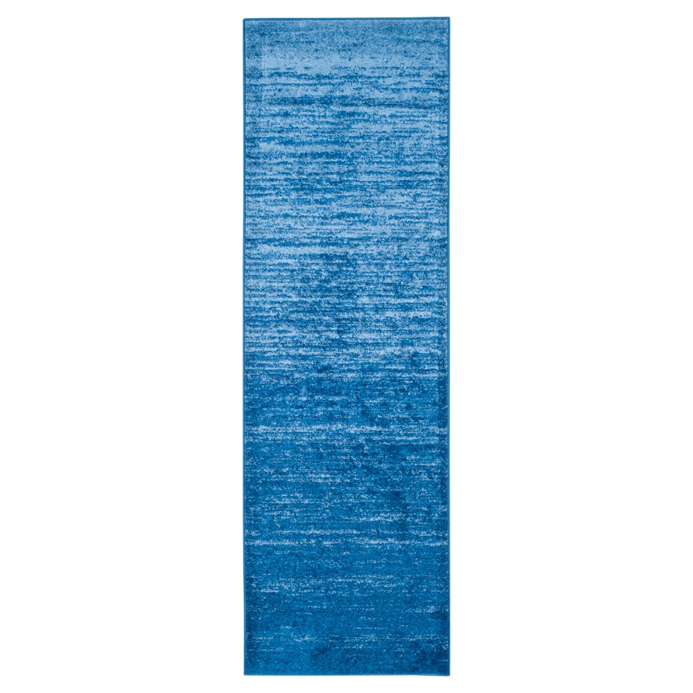 2'6inx8' Runner Norris Light Blue/Dark Blue - Safavieh