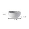 HomeRoots 5" White Ceramic Decorative Bowl - 3 of 4