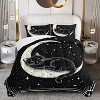 Hachikiko Black Cat on Moon Star 3D Print Comforter Set,Cute Kids Toddlers Bedding Room Decor - 2 of 4