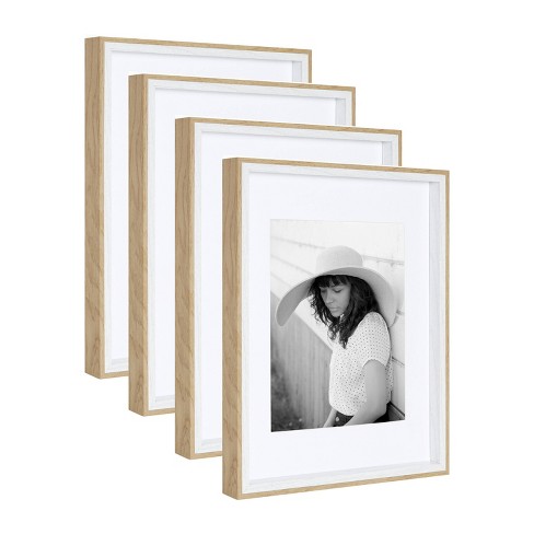 US Pride Furniture 11x14 inch Wood Picture Frame - Set of 4 (Set of 4) Black