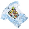 Mens Nickelodeon 90's Classic Shirt - Tie Dye Rugrats, Reptar, Ren & Stimpy, and Hey Arnold - Vintage Tie Dye T-shirt (Light Blue Tie Dye, Medium) - 3 of 4