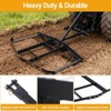 66" Driveway Drag Steel Drag Harrow with Pin-Style Hitch, Adjustable Bars, Tow Behind Grader Black - 4 of 4